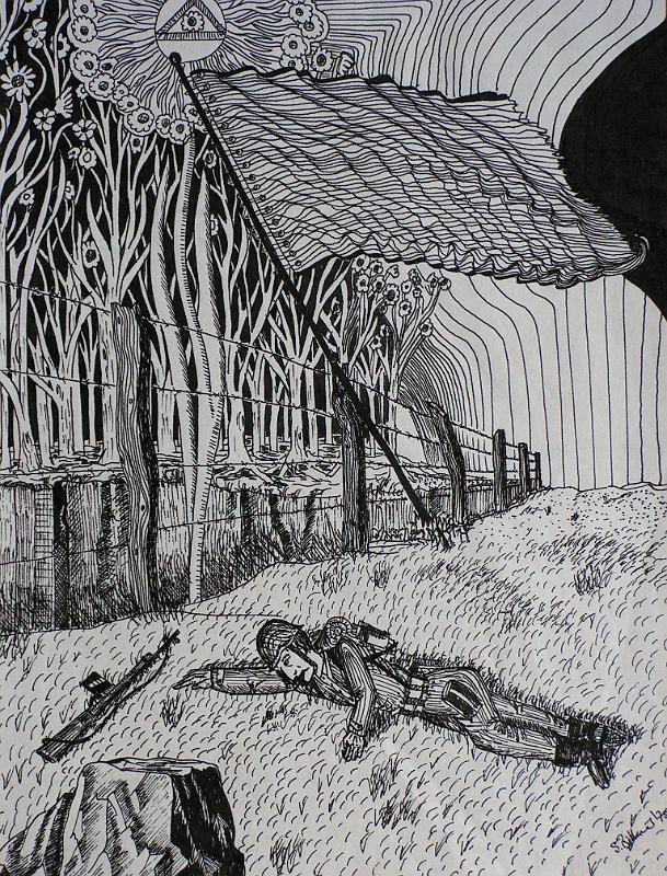 Der Übergang, 1975, Tusche-Papier, 21x30.jpg